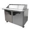 Turbo Air TST-28SD-12-SL, 28-Inch Refrigerated 1 Door Mega Top Salad and Sandwich Prep Table with Slide-Back Lid, NSF 7, cETLus