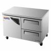 Turbo Air TUR-48SD-D2-N 1 Solid Door+2 Drawers Undercounter Refrigerator