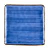 C.A.C. TUS-SQ16-BLU, 10-Inch Porcelain Starry Night Blue Square Plate, DZ