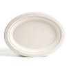 Green Wave TW-POO-016 7.5x10-Inch Evolution White Bio Bagasse Oval Plate, 500/CS