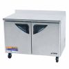 Turbo Air TWF-48SD-N 2 Solid Doors Worktop Freezer