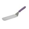 Winco TWP-90P, 8.25x2.87-Inch Stainless Steel Flexible Turner with Offset, Purple Handle