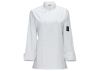 Winco UNF-7WL White Women's Tapered Fit Chef Jacket, L, EA