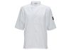 Winco UNF-9WL White Ventilated Tapered Fit Chef Shirt, L, EA