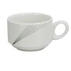 Yanco UR-001 7 Oz 3.5-Inch Urban Line Porcelain Round Bone White Stackable Coffee/Tea Cup, 36/CS