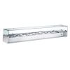 Coldline VRX1800 71-inch Refrigerated 8 Pan Glass Top Cover Countertop Salad Bar (Discontinued)