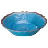 Winco WDM001-406, 7.5-Inch Dia 0.8 Qt Ardesia Lusia Melamine Hammered Bowl, Blue, 24/CS (Discontinued)