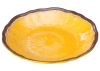 Winco WDM001-605, 9.63-Inch Dia Ardesia Lusia Melamine Hammered Deep Plate, Yellow, 24/CS