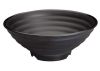 Winco WDM012-305, 13.5-Inch Dia 3.75 Qt Ardesia Kumata Melamine Spiral Bowl, Black, 6/CS