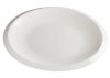 Winco WDP006-201, 8-inch length Ardesia Bergomi Porcelain Oval Plate, Creamy White, 36/CS (Discontinued)