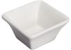 Winco WDP021-104, 2.5-Inch 1.5 Oz Dia Ardesia Mescalore Porcelain Square Mini Bowl, Bright White, 36/CS