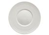 Winco WDP022-106, 8.12-Inch Dia Ardesia Zendo Porcelain Wide Rim Plate, Bright White, 36/CS
