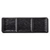 Wilmax WL-661136/A, 16x5-Inch Black Porcelain Rectangular 3 Section Dish, 18/PACK