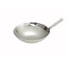 Winco WOK-14N, 14-Inch Stainless Steel Wok Nailed Joint