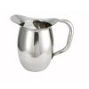 Winco WPB-2C, 2-Quart Stainless Steel Deluxe Bell Pitcher with Ice Catcher