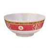 Yanco LG-5207 42 Oz Longevity Asian Style Melamine White Round Noodle Bowl, 48/CS