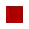 Yanco ME-106 6-Inch Mexico Melamine Square Red Plate, 48/CS