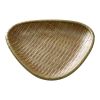 Yanco WD-811 10.5x1-Inch Melamine Wooden Look Triangular Deep Plate, 24/CS