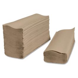 SafePro SFTB, Brown Single-Fold Paper Towels, 4000/CS