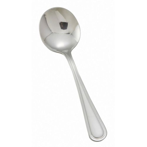 Winco 0030-04, Shangarila Extra Heavyweight Bouillon Spoon, 18/8 Stainless Steel, Mirror Finish, 12/Pack