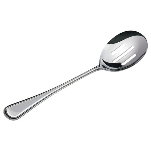 Winco 0030-24, Shangarila Extra Heavy 18-8 Stainless Steel Banquet Slotted Spoon, 12/Pack