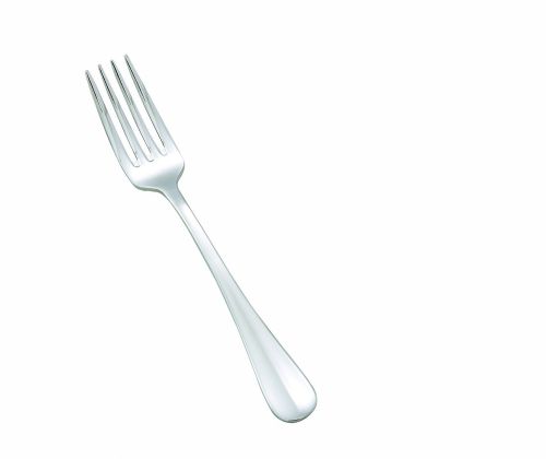 Winco 0034-06, Stanford Extra Heavyweight Salad Fork, 18/8 Stainless Steel, Mirror Finish, 12/Pack