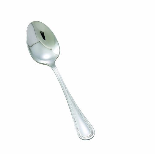 Winco 0036-01, Deluxe Pearl Extra Heavyweight Teaspoon, 18/8 Stainless Steel, Mirror Finish, 12/Pack