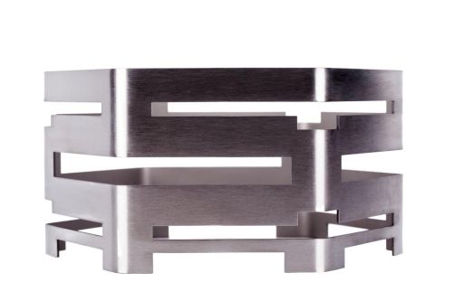 PWB6-3015S, 11.81-Inch Hexagon Buffet Riser, Stainless Steel