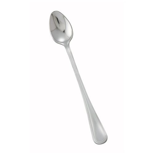 Winco 0082-02, Windsor Medium Weight Iced Tea Spoon, 18/0 Stainless Steel, Vibro Finish, Clear View 24/Pack