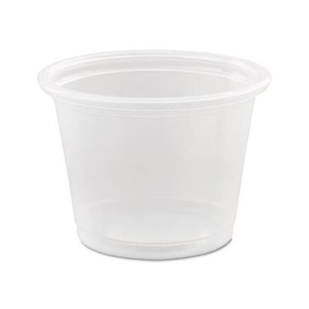 Dart 100PC, 1 Oz Conex Clear Complements Portion Polypropylene Container, 2500/CS. Lids Sold Separately.