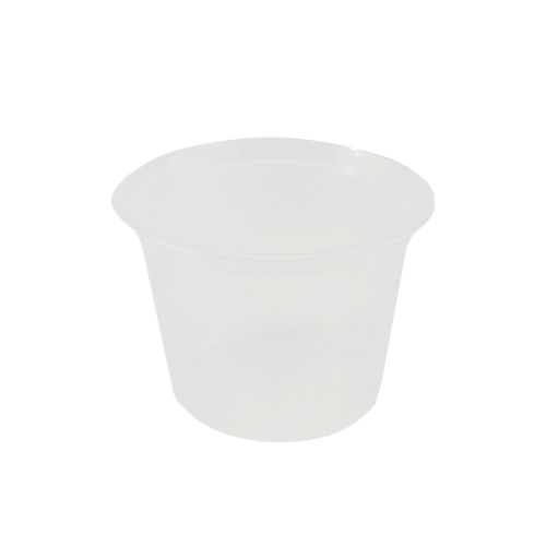 SafePro 100PP 1 Oz Clear Polypropylene Portion Cup, 2500/CS. Lids Are Sold Separately