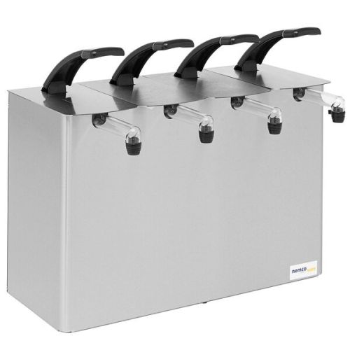 Nemco 10964, Stainless Steel Quadruple Countertop Pump Dispenser for 1.5 Gallon (Discontinued)