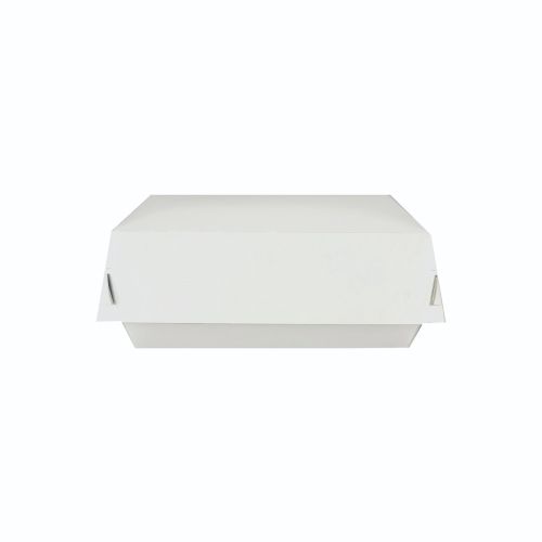 CLOSEOUT - 4x3-Inch White Paper Hinged Container, 500/CS