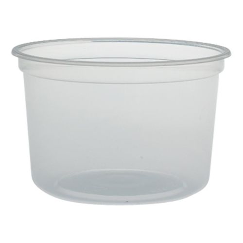 SafePro 16HDB, 16 Oz Clear Plastic HD Microwavable Soup Containers, 480/CS. Lids Sold Separately.