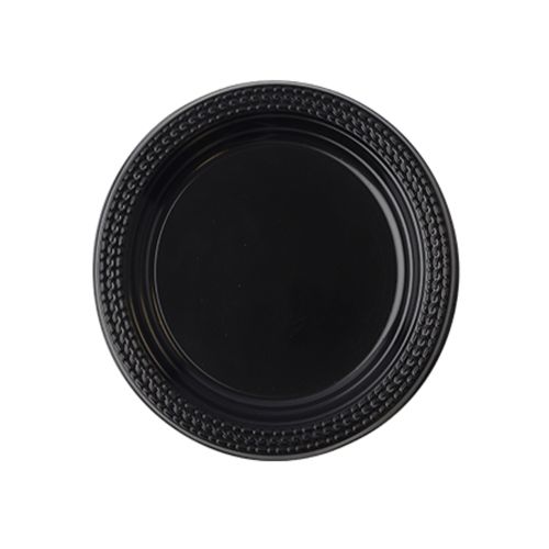 Fineline Settings 17RP07PP.BK, 7-inch ReForm Black Polypropylene Round Plate, 800/CS