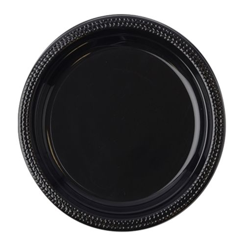 Fineline Settings 17RP10PP.BK, 10.25-inch ReForm Black Polypropylene Round Plate, 400/CS