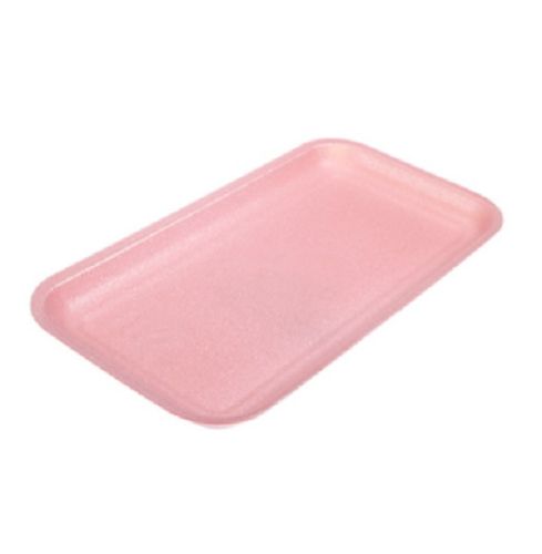 CKF 17SP, 8.25x4.5x0.5-Inch #17S Pink Foam Meat Trays, 1000/PK