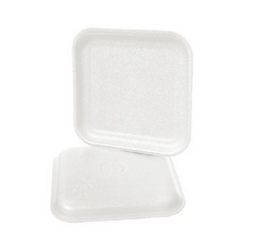 CKF 1SW, 5.25x5.25x0.5-Inch #1S White Foam Meat Trays, 1000/PK