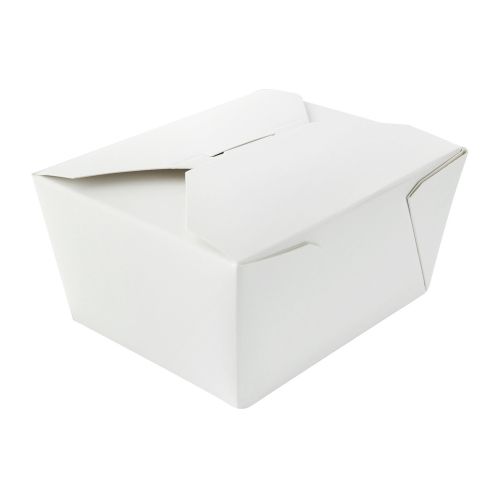 PacknWood 210BIO1, 5x4.25x2.5-Inch White Take-Out Meal Box, 450/CS