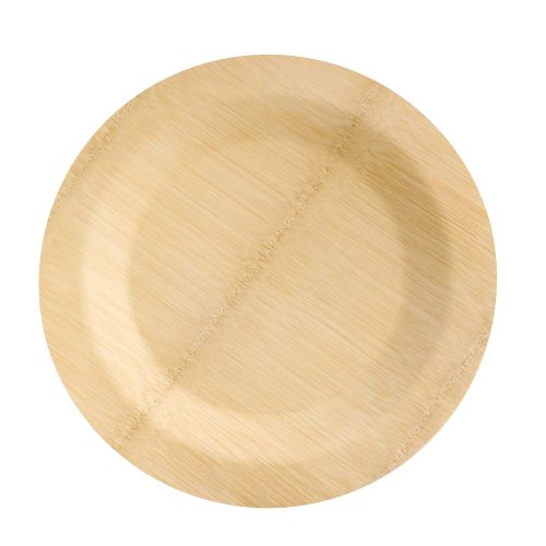 PacknWood 210BVNER9RD, 8.95-Inch Dia Bamboo Veneer Round Plate, 50/CS