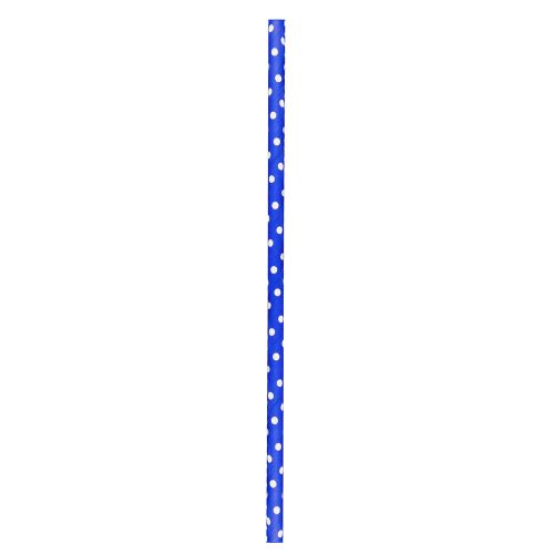 PacknWood 210CHP19DBLU, 7.75x0.23-Inch Blue & White Paper Straws - Unwrapped, 3000/CS