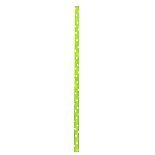 PacknWood 210CHP19DLG, 7.75x0.23-Inch Lime Green & White Paper Straws - Unwrapped, 3000/CS