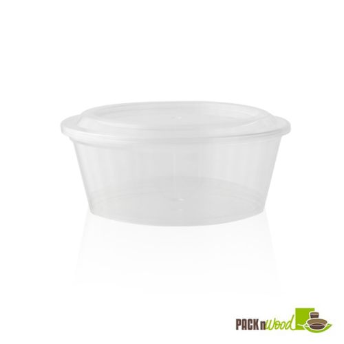 Pack n' Wood 210COUPCD270, 9 Oz, Crystal Thick PS Deli Container, 100/PK