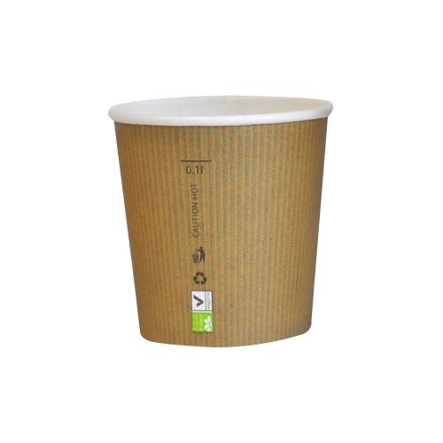 PacknWood 210GCBIO4, 4 Oz Compostable Single Wall Paper Cup, 1000/CS