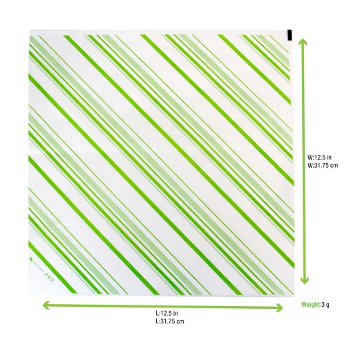 PacknWood 210PAP3132V, 12-inch Decorative Paper Liners Green Design, 500/CS