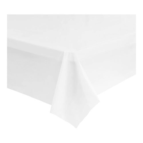21109, 54x108-Inch White Plastic Table Cover, 48/CS