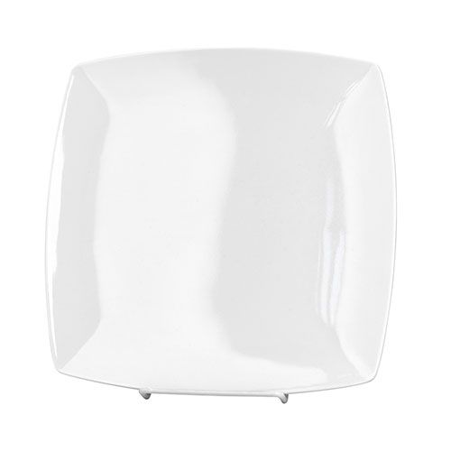 Thunder Group 29009WT 9 Inch Western Classic White Melamine Square Plate, DZ
