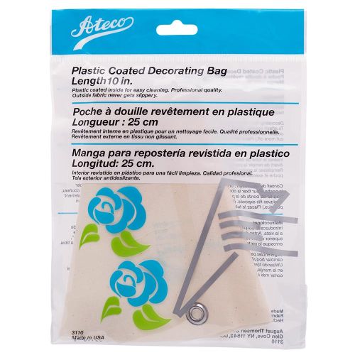 Ateco 3110, 10-Inch Plastic Coated Pastry Decorating Bag