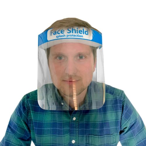 FSHIELD 12.9x9-inch Anti-Fog Reusable Face Shield, EA