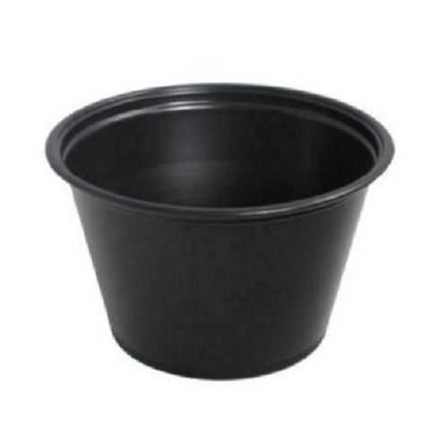 SafePro FK55B, 5.5 Oz Conex Black Portion Polypropylene Container, 2500/CS. Lids Are Sold Separately